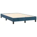 cadre de lit avec matelas LED Bleu foncé 120x200 cm