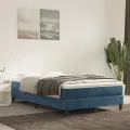 cadre de lit Bleu foncé 120x200 cm Velours