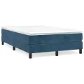 cadre de lit Bleu foncé 120x200 cm Velours