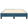 cadre de lit Bleu foncé 120x200 cm Velours