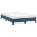 Cadre de lit Bleu foncé 120x200 cm Velours