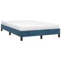 Cadre de lit Bleu foncé 120x200 cm Velours