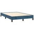 Cadre de lit Bleu foncé 120x200 cm Velours