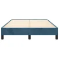 Cadre de lit Bleu foncé 120x200 cm Velours
