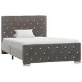 Cadre de lit Gris Velours 100x200 cm