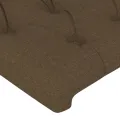Têtes de lit 2 pcs Marron foncé 72x7x78/88 cm Tissu