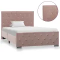 Cadre de lit Rose Velours 100 x 200 cm