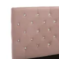 Cadre de lit Rose Velours 100 x 200 cm
