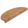 Tapis d'escalier 10 pcs 65x21x4 cm Beige