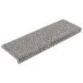 Tapis d'escalier 15 pcs 65x21x4 cm Gris