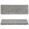 Tapis d'escalier 15 pcs 65x21x4 cm Gris
