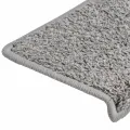 Tapis d'escalier 15 pcs 65x21x4 cm Gris