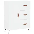 Buffet blanc 69,5x34x90 cm bois d'ingénierie