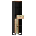 Armoire de salle de bain 38x33x160 cm bois massif récupération