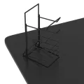 Bureau de jeu avec pieds en forme de Y Noir 90x60x75 cm