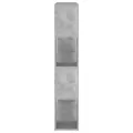 Bibliothèque/Séparateur de pièce Gris béton 100x24x124 cm