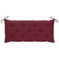 Banc de jardin pliable avec coussin 118 cm Bambou