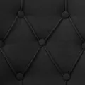 Chaises à manger lot de 6 noir tissu
