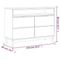 Commode FLAM 110x40x80 cm bois de pin massif