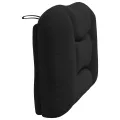 Coussin de tête de lit noir 90 cm tissu