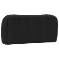 Coussin de tête de lit noir 90 cm tissu