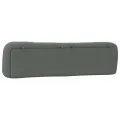 Coussin de tête de lit gris foncé 200 cm tissu