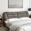 Coussin de tête de lit taupe 200 cm tissu