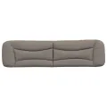 Coussin de tête de lit taupe 200 cm tissu