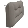 Coussin de tête de lit taupe 200 cm tissu
