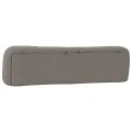 Coussin de tête de lit taupe 200 cm tissu