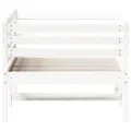 Lit de jour Blanc 90x190 cm Bois de pin massif