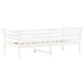Lit de jour Blanc 90x190 cm Bois de pin massif