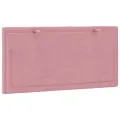 Coussin de tête de lit rose 100 cm velours