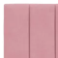 Coussin de tête de lit rose 100 cm velours