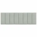 Coussin de tête de lit gris clair 140 cm velours