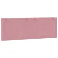 Coussin de tête de lit rose 140 cm velours