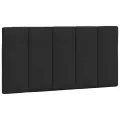 Coussin de tête de lit noir 100 cm velours