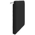 Coussin de tête de lit noir 100 cm velours