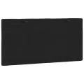 Coussin de tête de lit noir 100 cm velours