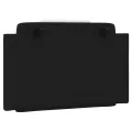 Coussin de tête de lit noir et blanc 80 cm similicuir