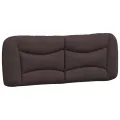 Coussin de tête de lit marron foncé 120 cm tissu