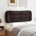 Coussin de tête de lit marron foncé 120 cm tissu