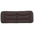Coussin de tête de lit marron foncé 120 cm tissu