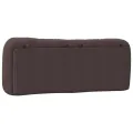 Coussin de tête de lit marron foncé 120 cm tissu