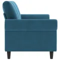 Canapé à 3 places Bleu 180 cm Velours