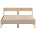 Cadre de lit avec tête de lit 120x190 cm bois de pin massif