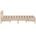Cadre de lit avec tête de lit 120x190 cm bois de pin massif