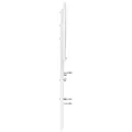 Tête de lit blanc 200 cm bois massif de pin