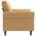 Canapé à 2 places Marron 140 cm Velours