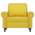 Fauteuil Jaune 60 cm Velours